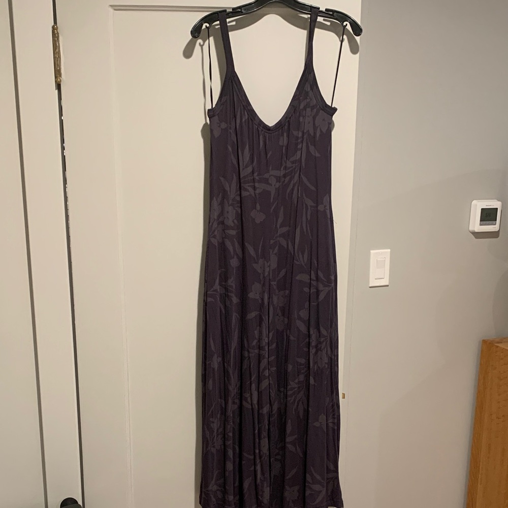 Z Supply Grey Floral jumpsuit - Sleeveless V-Neck
